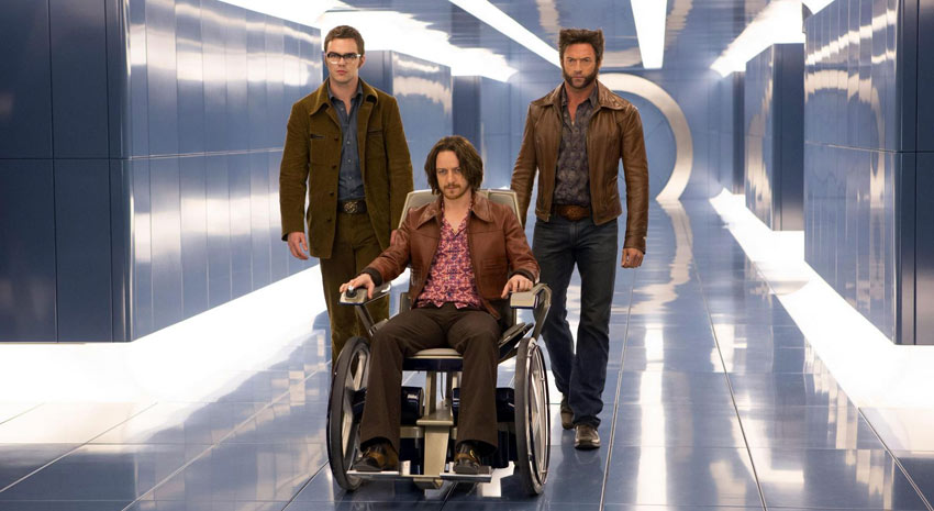 Hank McCoy, el Profesor Charles Xavier y Logan en X-Men: Días del futuro pasado