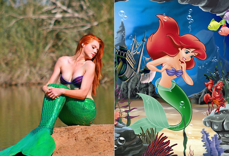 Ariel (La Sirenita) - The Little Mermaid - Costume / Cosplay