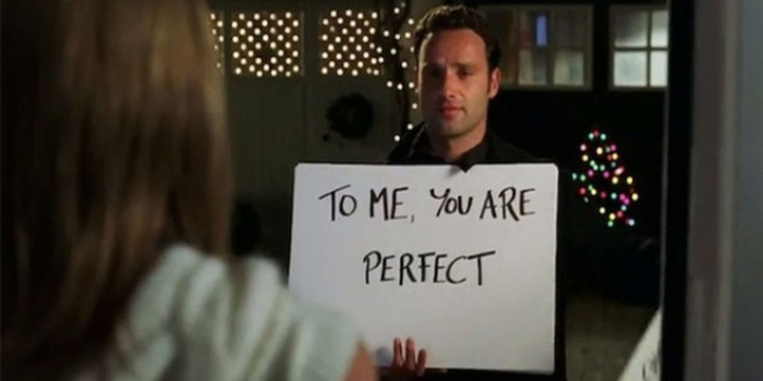 Escena de Love Actually - Para mí, tu eres perfecta