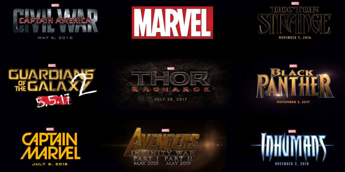 Marvel Studios revela el calendario de estrenos de películas del universo Marvel hasta 2019!