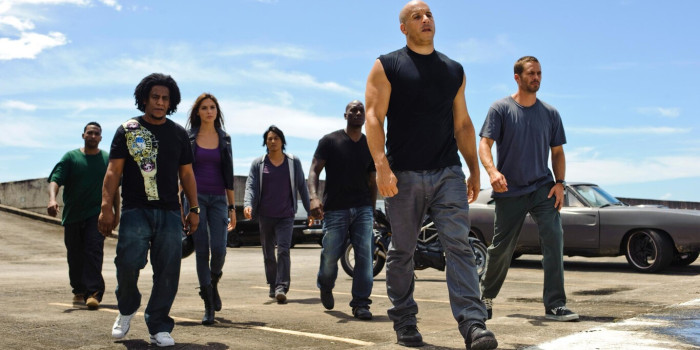 Tyrese Gibson, Ludacris y Dwayne Johnson en A Todo Gas 5 (Fast Five)